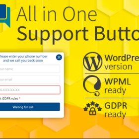 All in One Support Button + Callback Request