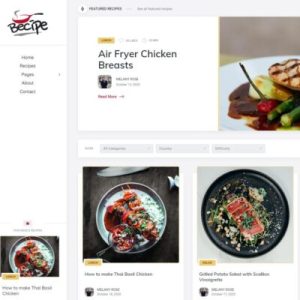 Becipe – Yemek Tarifi WordPress Teması